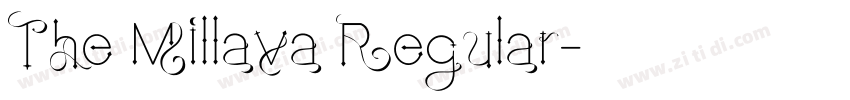 The Millava Regular字体转换 The Millava Regular字体转换